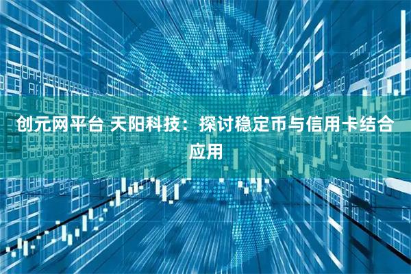 创元网平台 天阳科技：探讨稳定币与信用卡结合应用