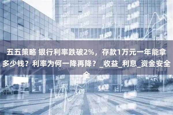 五五策略 银行利率跌破2%，存款1万元一年能拿多少钱？利率为何一降再降？_收益_利息_资金安全